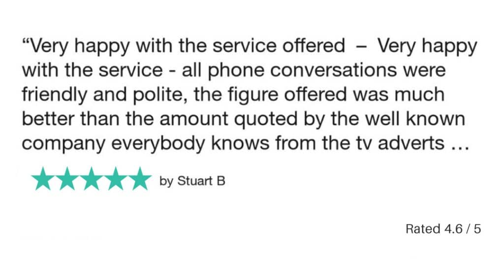 5 star Review-from-Stuart-for-Sell-My-Car-Essex-2
